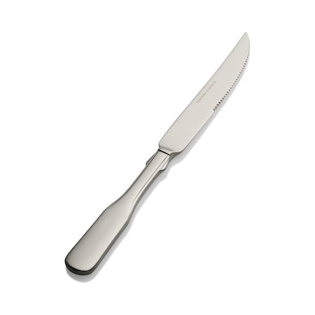 Bon Chef Liberty, Steak Knife, Euro, Solid Handle, Mirror Finish, 13/0, 10.06" , set of 12 S1915